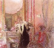 Edouard Vuillard Before the fireplace oil painting on canvas